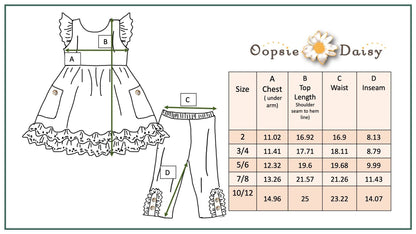 Kids Lavender Gingham & Floral Capri Ruffle Spring Set - Tiny Tots Boutique