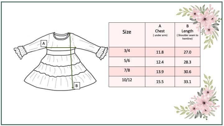 Kids Mustard Polka Dot Multi Print Long Sleeve Tiered Dress - Tiny Tots Boutique