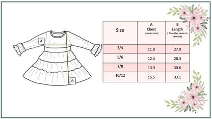 Kids Mustard Polka Dot Multi Print Long Sleeve Tiered Dress - Tiny Tots Boutique