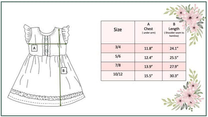 Kids Pastel Blue Ruffle Button Spring Summer Dress - Tiny Tots Boutique