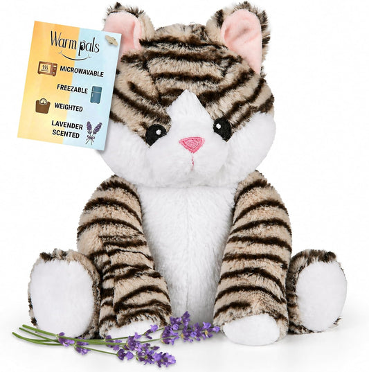 Kitten Microwaveable Stuffed Animal – Lavender Scented Heat & Cold Therapy - Tiny Tots Boutique