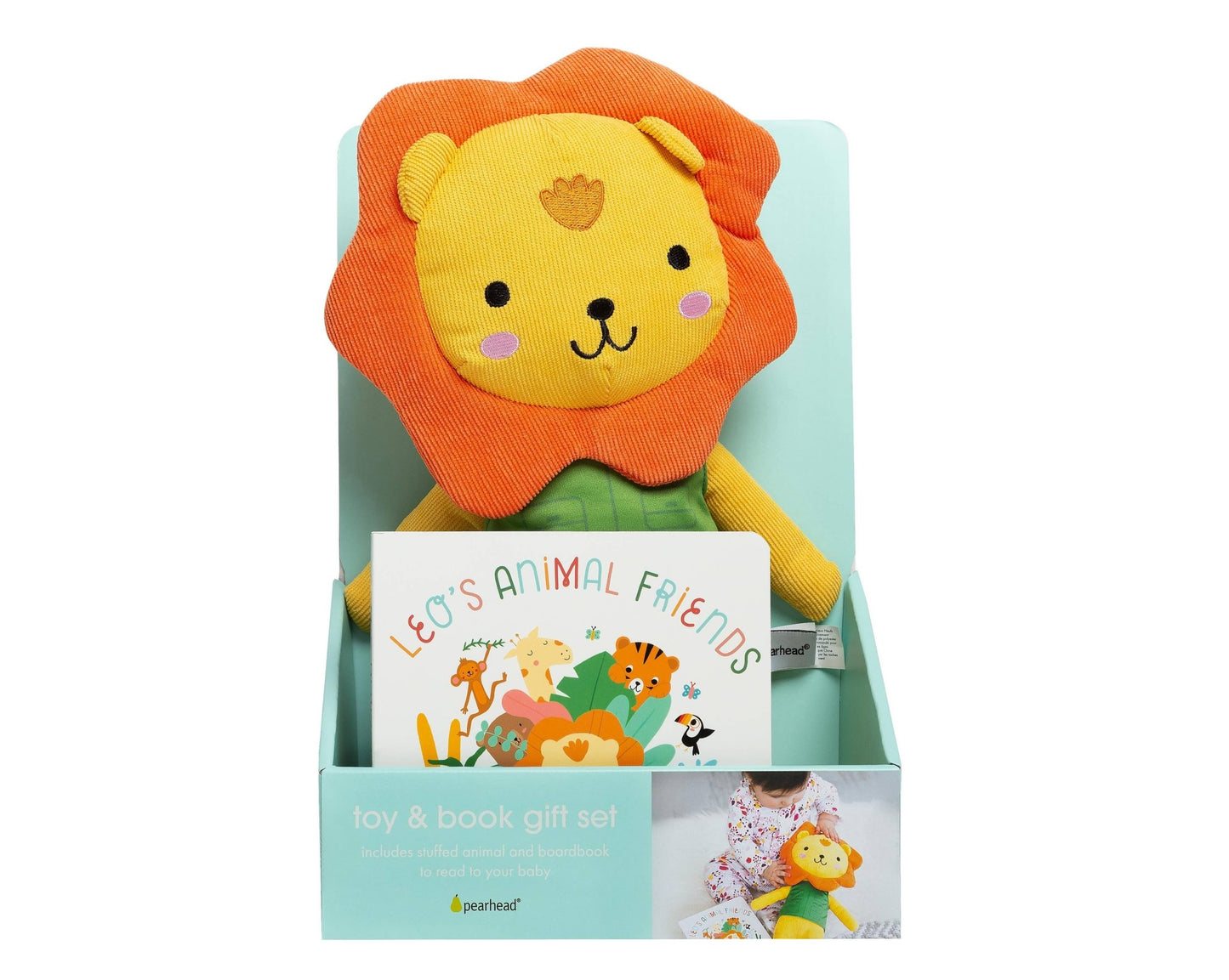 Lion Stuffed Animal Toy and Board Book Gift Set - Tiny Tots Boutique
