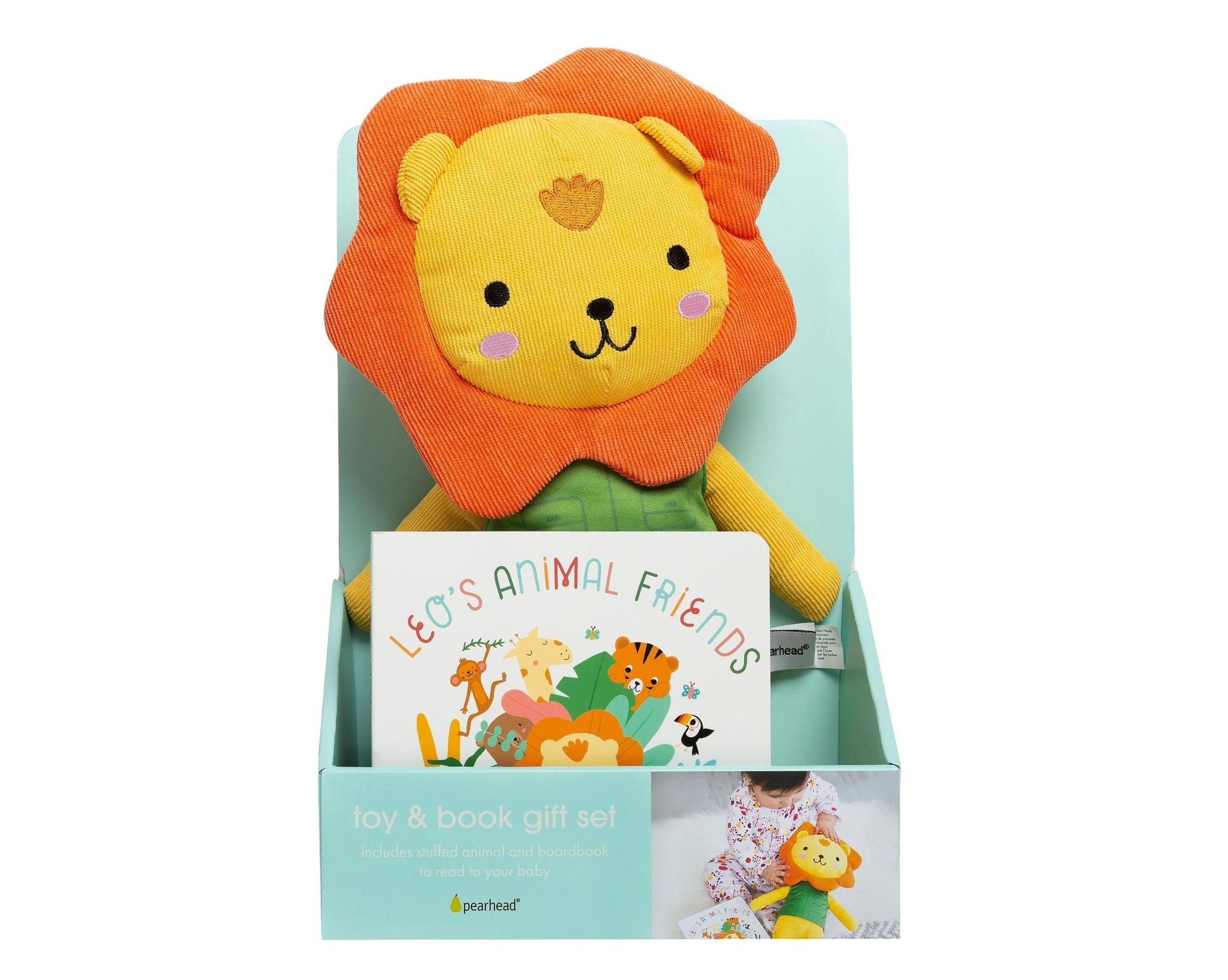 Lion Stuffed Animal Toy and Board Book Gift Set - Tiny Tots Boutique
