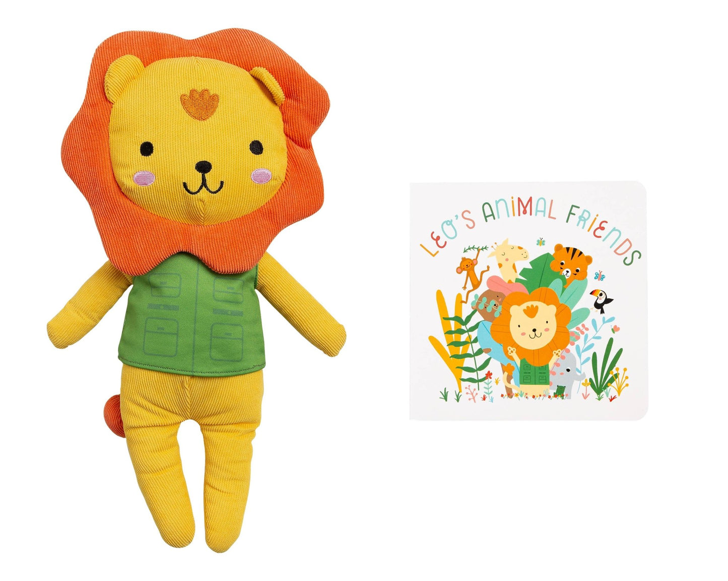 Lion Stuffed Animal Toy and Board Book Gift Set - Tiny Tots Boutique