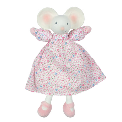 Meiya the Mouse Lovey with Rubber Head in Floral Dress - Tiny Tots Boutique