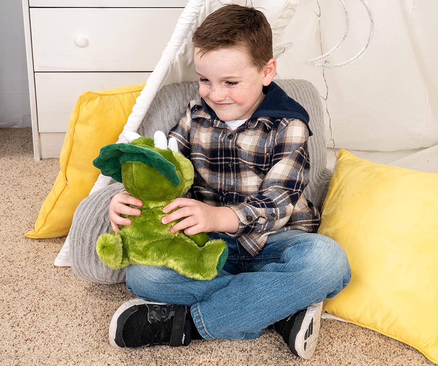 Microwaveable Stuffed Animal – Lavender Scented Heat & Cold Therapy Dinosaur - Tiny Tots Boutique
