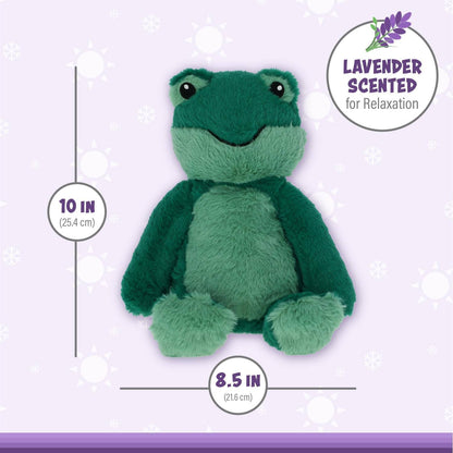 Microwaveable Stuffed Animal – Lavender Scented Heat & Cold Therapy Frog - Tiny Tots Boutique