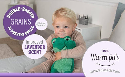 Microwaveable Stuffed Animal – Lavender Scented Heat & Cold Therapy Frog - Tiny Tots Boutique