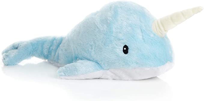 Microwaveable Stuffed Animal – Lavender Scented Heat & Cold Therapy Narwhal - Tiny Tots Boutique