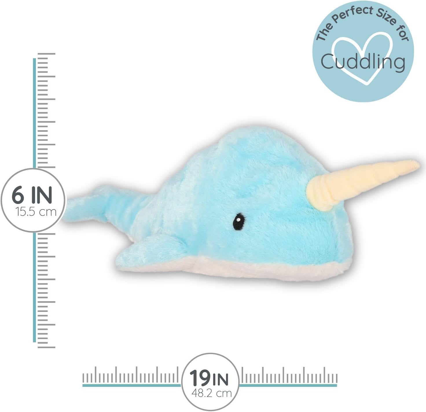 Microwaveable Stuffed Animal – Lavender Scented Heat & Cold Therapy Narwhal - Tiny Tots Boutique