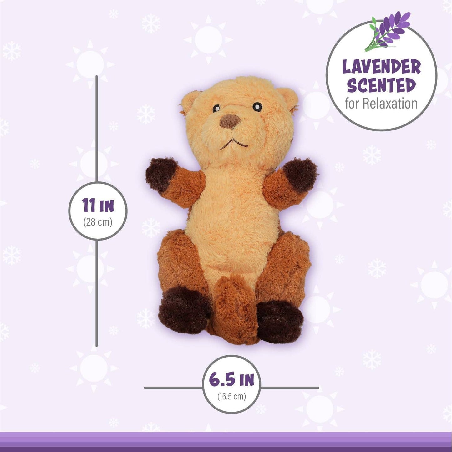 Microwaveable Stuffed Animal – Lavender Scented Heat & Cold Therapy Otter - Tiny Tots Boutique