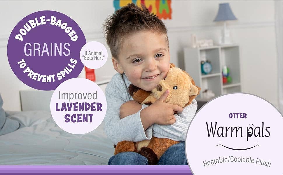 Microwaveable Stuffed Animal – Lavender Scented Heat & Cold Therapy Otter - Tiny Tots Boutique
