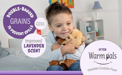 Microwaveable Stuffed Animal – Lavender Scented Heat & Cold Therapy Otter - Tiny Tots Boutique