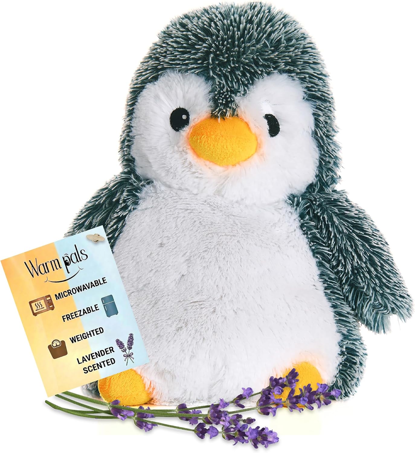 Microwaveable Stuffed Animal – Lavender Scented Heat & Cold Therapy Penguin - Tiny Tots Boutique