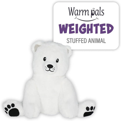 Microwaveable Stuffed Animal – Lavender Scented Heat & Cold Therapy Polar Bear - Tiny Tots Boutique