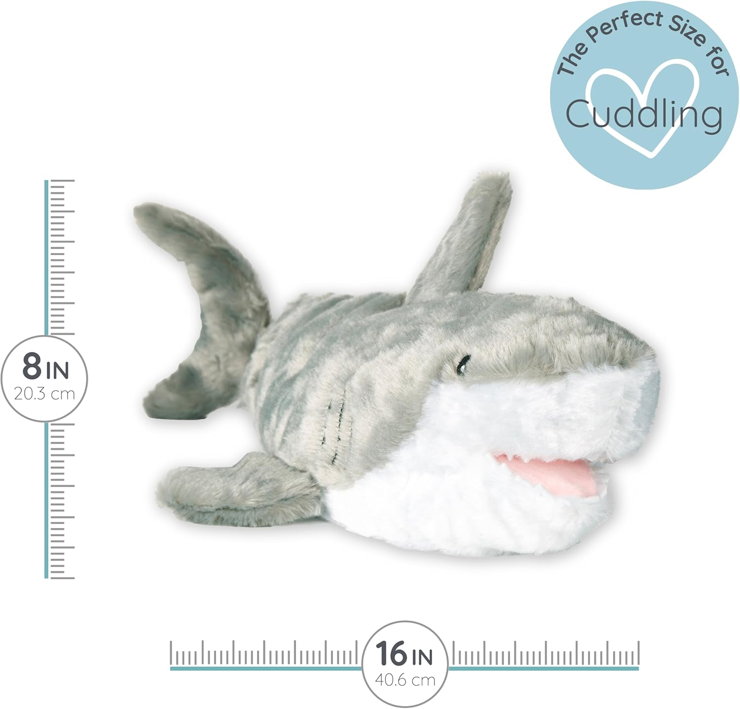 Microwaveable Stuffed Animal – Lavender Scented Heat & Cold Therapy Shark - Tiny Tots Boutique
