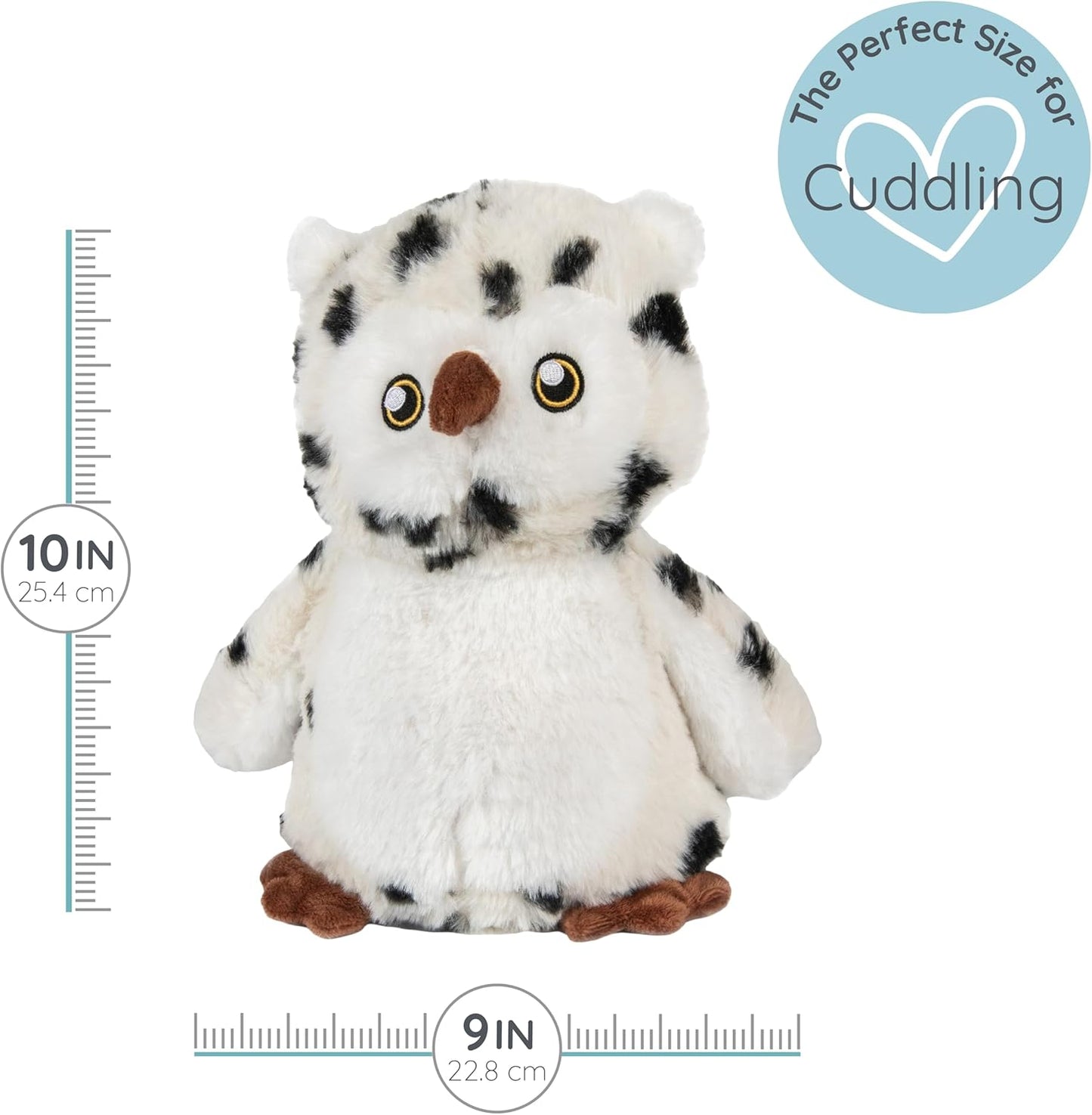 Microwaveable Stuffed Animal – Lavender Scented Heat & Cold Therapy Snow Owl - Tiny Tots Boutique