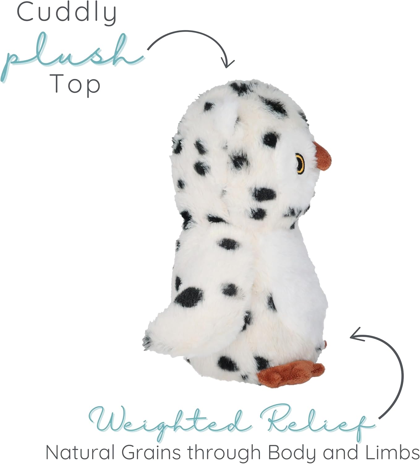 Microwaveable Stuffed Animal – Lavender Scented Heat & Cold Therapy Snow Owl - Tiny Tots Boutique