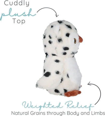 Microwaveable Stuffed Animal – Lavender Scented Heat & Cold Therapy Snow Owl - Tiny Tots Boutique