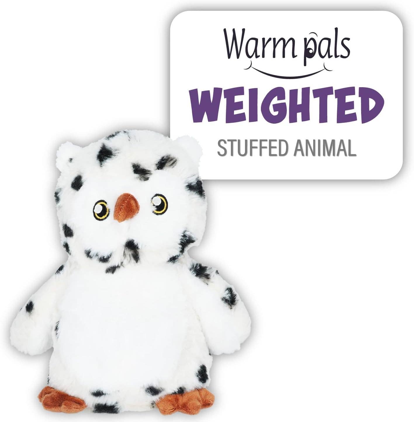 Microwaveable Stuffed Animal – Lavender Scented Heat & Cold Therapy Snow Owl - Tiny Tots Boutique