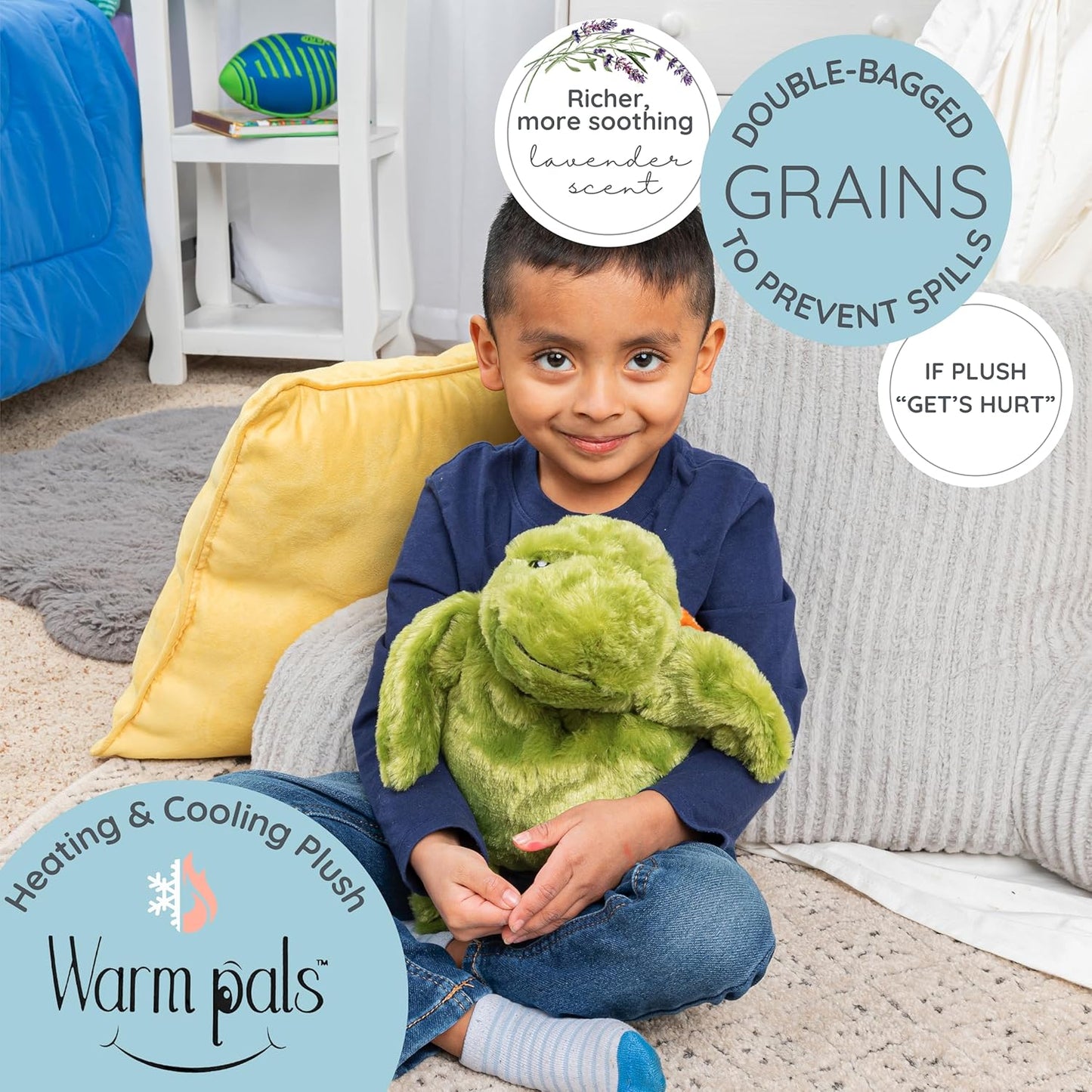 Microwaveable Stuffed Animal – Lavender Scented Heat & Cold Therapy Turtle - Tiny Tots Boutique