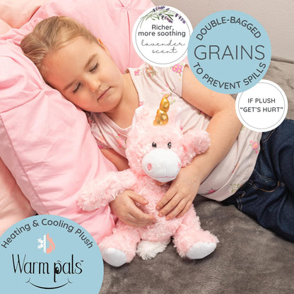 Microwaveable Stuffed Animal – Lavender Scented Heat & Cold Therapy Unicorn - Tiny Tots Boutique