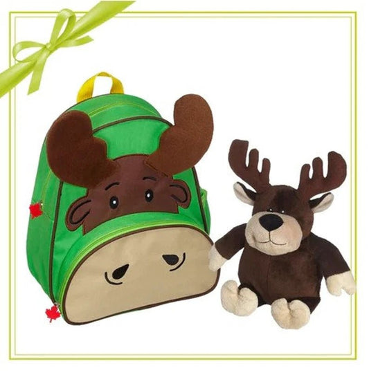Moose Backpack and Plush - Personalized - Tiny Tots Boutique