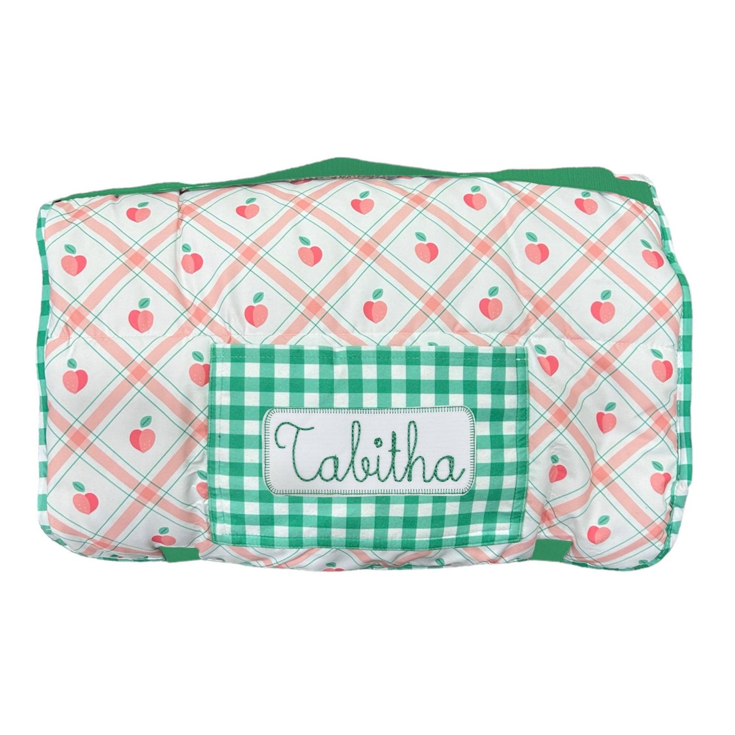Nap Mat - Peaches Plaid - Tiny Tots Boutique