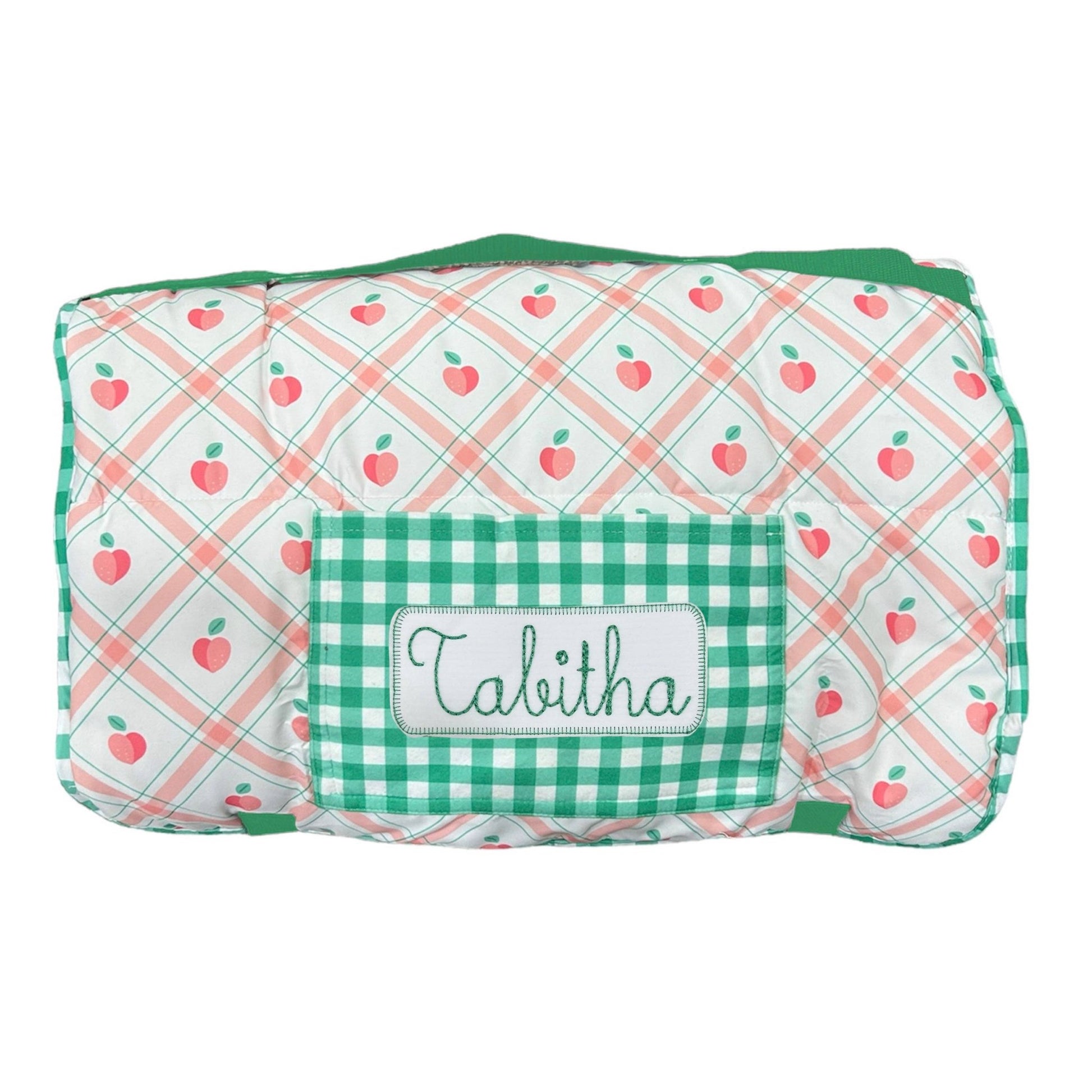 Nap Mat - Peaches Plaid - Tiny Tots Boutique