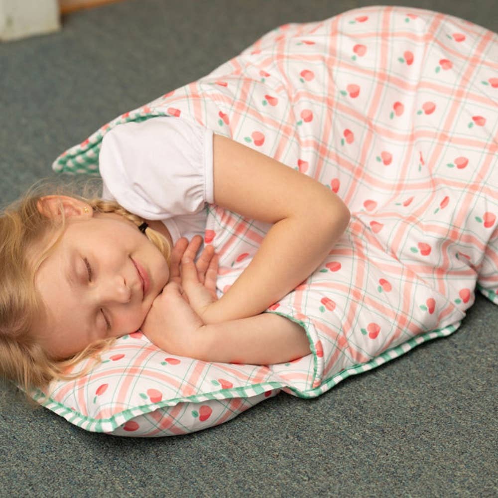 Nap Mat - Peaches Plaid - Tiny Tots Boutique