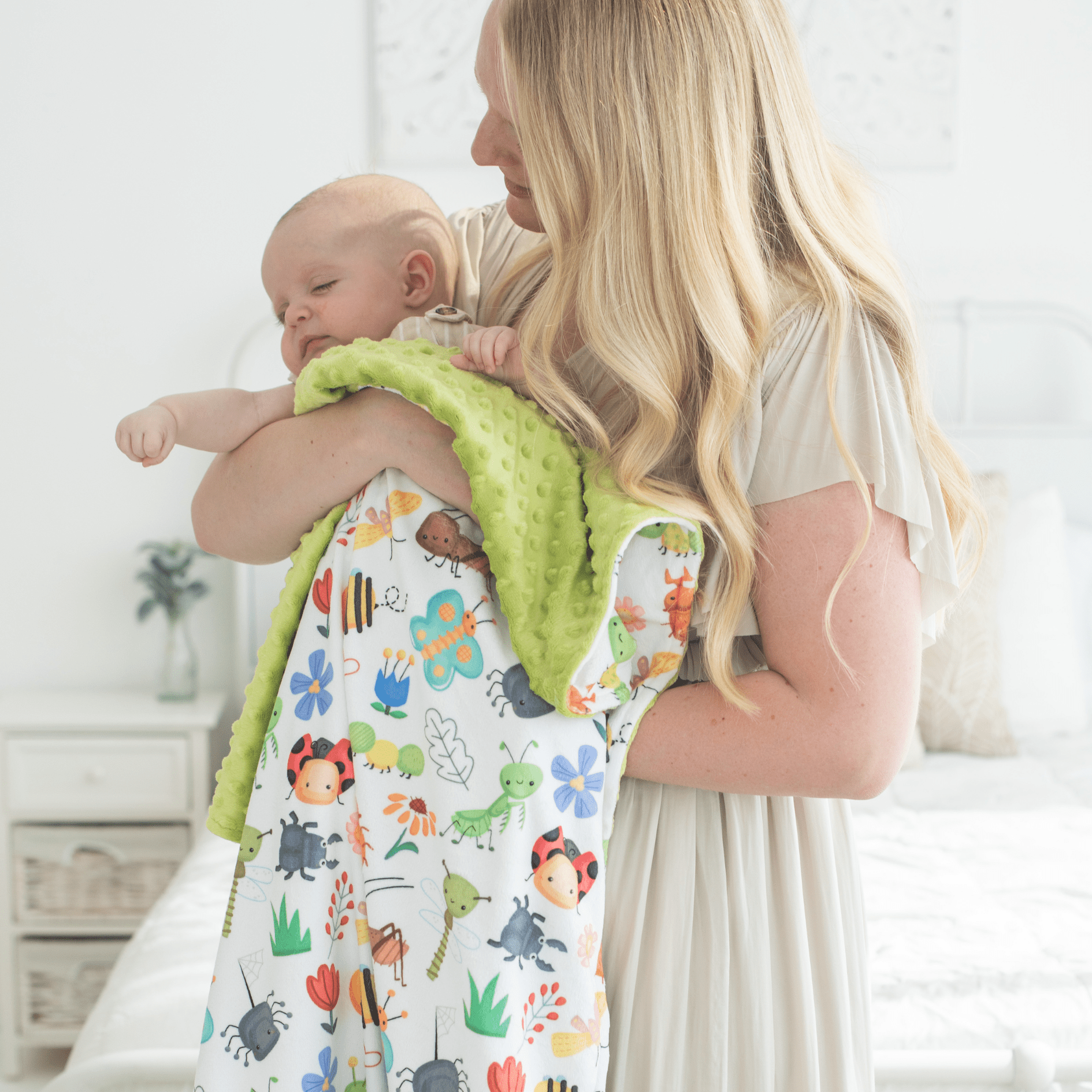 NEW - Baby & Toddler Minky Blanket - Bug Buddies - Tiny Tots Boutique