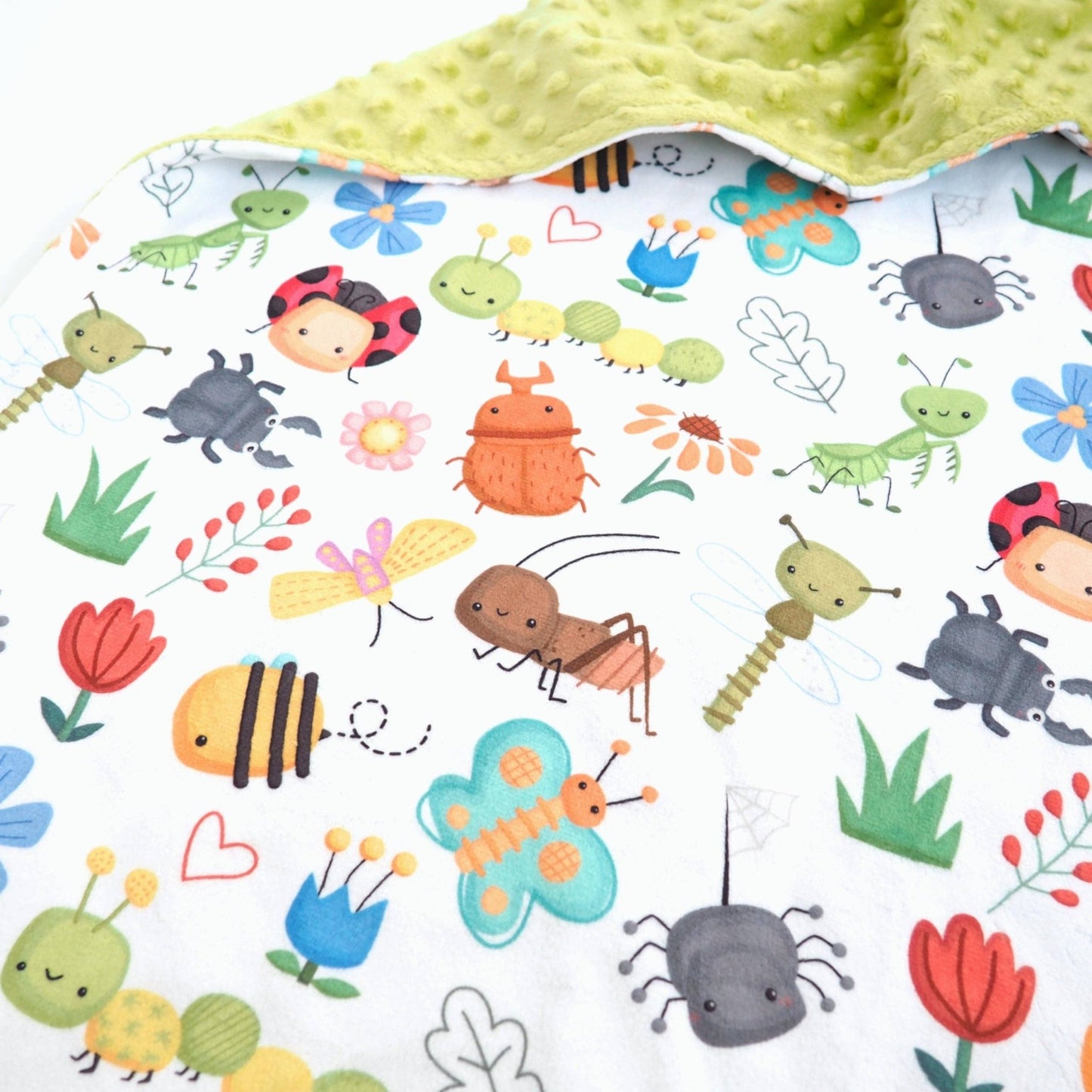 NEW - Baby & Toddler Minky Blanket - Bug Buddies - Tiny Tots Boutique