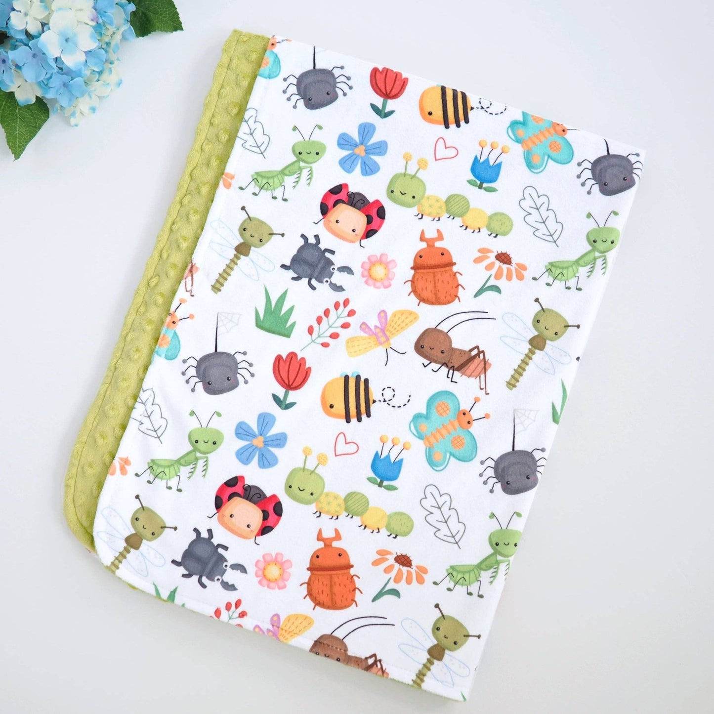 NEW - Baby & Toddler Minky Blanket - Bug Buddies - Tiny Tots Boutique