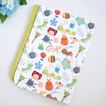 NEW - Baby & Toddler Minky Blanket - Bug Buddies - Tiny Tots Boutique