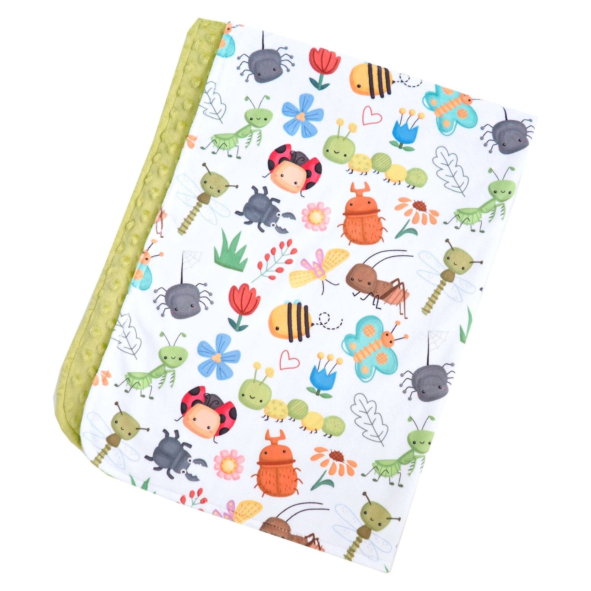 NEW - Baby & Toddler Minky Blanket - Bug Buddies - Tiny Tots Boutique