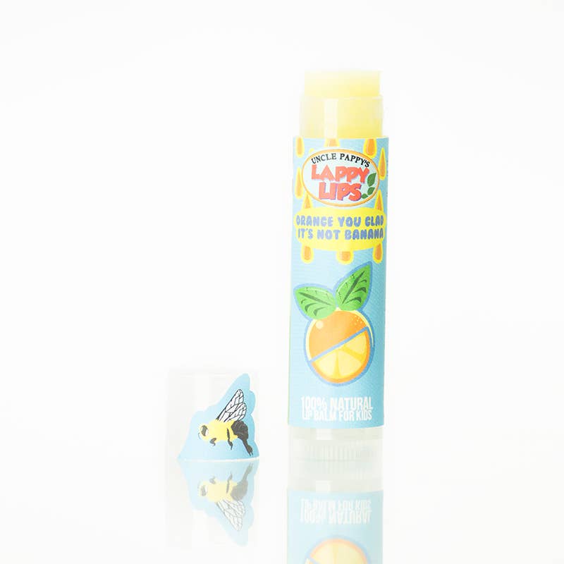 Orange You Glad it's not Banana - Lappy Lips - Kids lip Balm - Tiny Tots Boutique