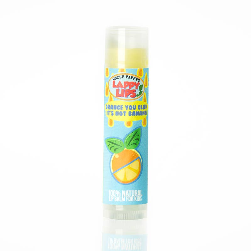 Orange You Glad it's not Banana - Lappy Lips - Kids lip Balm - Tiny Tots Boutique