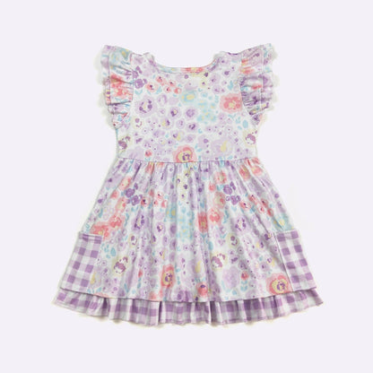 Orchid Petals Girls Dress - Tiny Tots Boutique