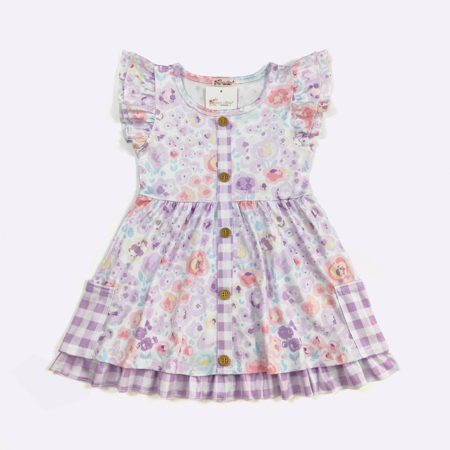 Orchid Petals Girls Dress - Tiny Tots Boutique