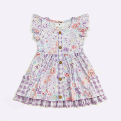 Orchid Petals Girls Dress - Tiny Tots Boutique