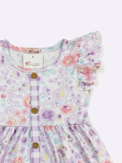 Orchid Petals Girls Dress - Tiny Tots Boutique