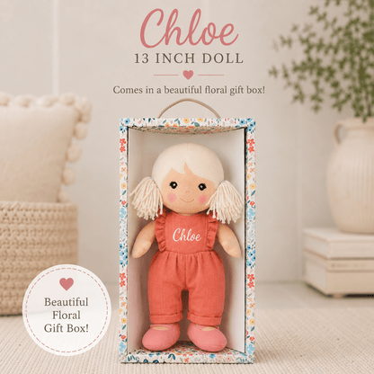 Organic Baby Doll – Personalized Soft Ecofriendly Nontoxic First Toy - Tiny Tots Boutique