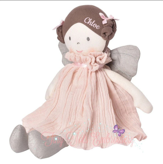 Organic Personalized Fairy Doll with Wings - Tiny Tots Boutique