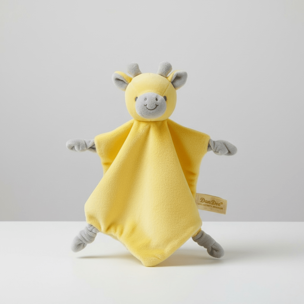 Personalized Baby Giraffe Lovey - Yellow - Tiny Tots Boutique