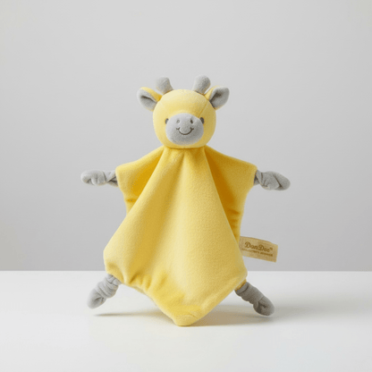 Personalized Baby Giraffe Lovey - Yellow - Tiny Tots Boutique
