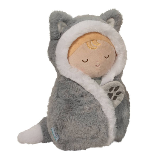 Personalized Baby Wolf Hug Plush Doll - Tiny Tots Boutique