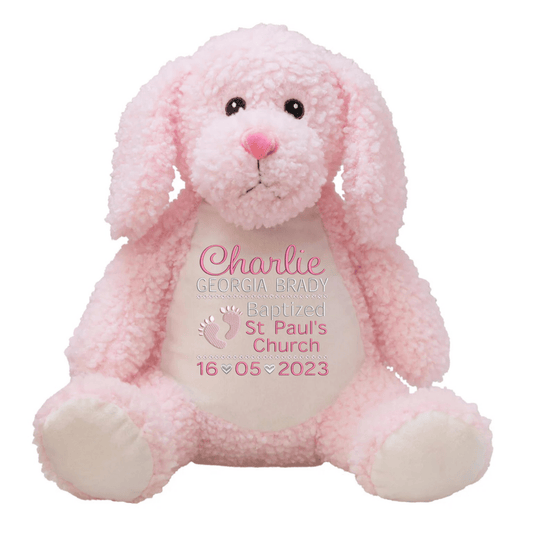 Personalized Baptism Stuffed Animal - FST102 - 2 - Tiny Tots Boutique