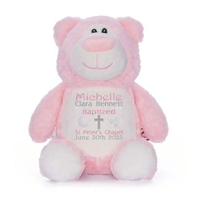 Personalized Baptism Stuffed Animal - FST102 - 5 - Tiny Tots Boutique