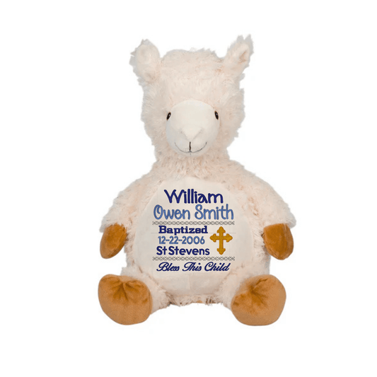 Personalized Baptism Stuffed Animal - ST510 - 1 - Tiny Tots Boutique
