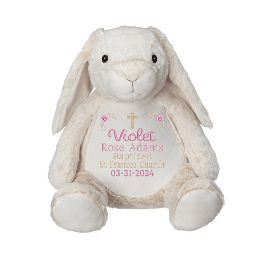 Personalized Baptism Stuffed Animal - ST510 - 8 - Tiny Tots Boutique